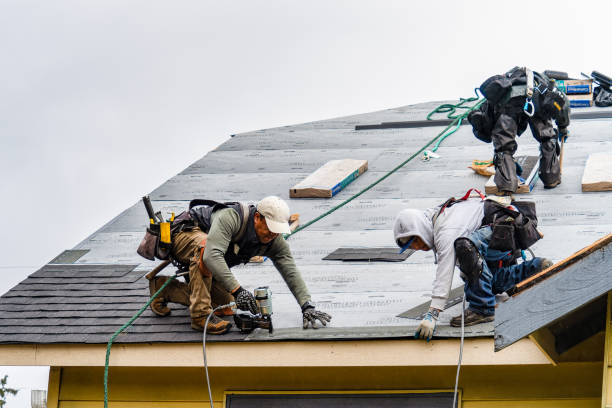 Professional Gutter Installation technician working in Gove, KS